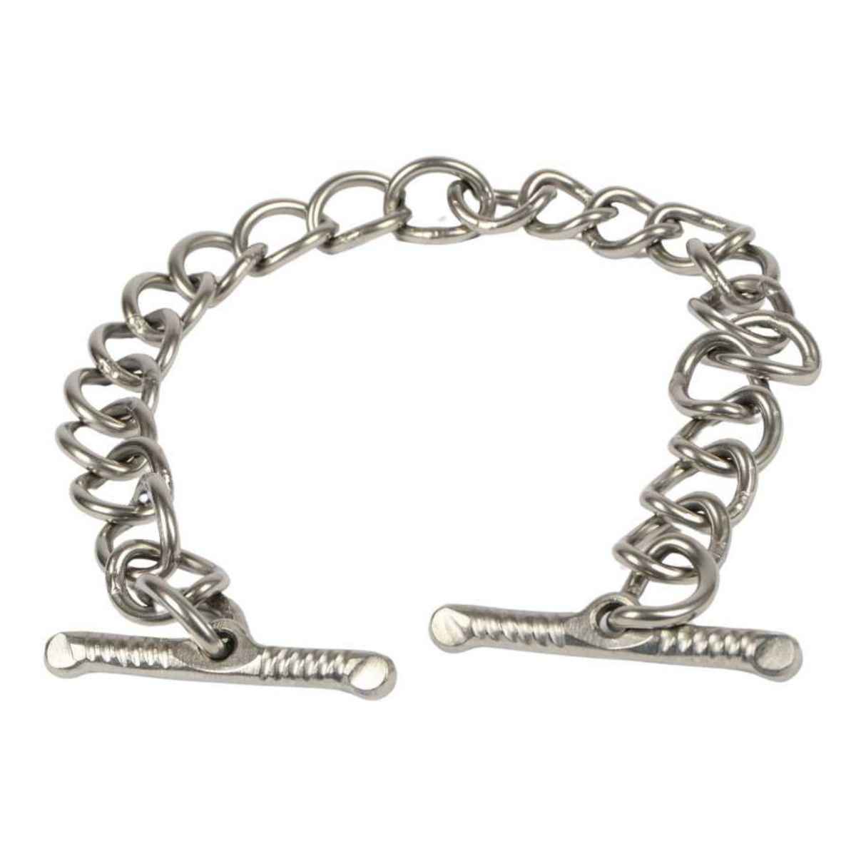 WEISSL Aufhalter Kette mit Knebel für Zweispänner Pferdegeschirr, Paar