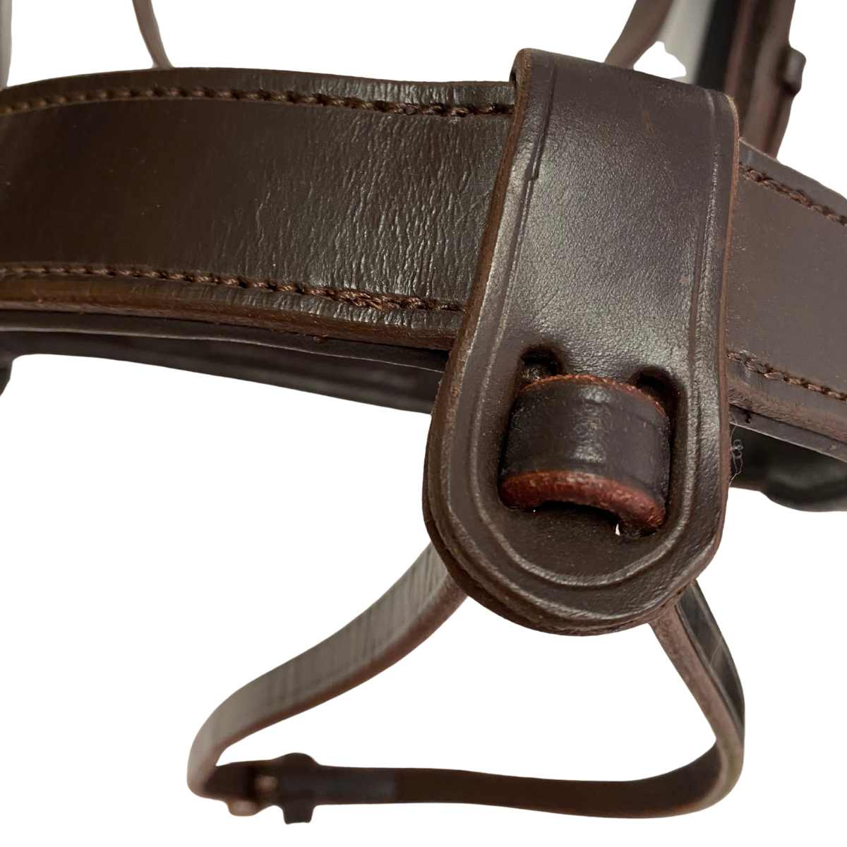 WEISSL Fahrzaum COMBI SPORT englisch kombiniert mit Scheuklappen dunkelbraun