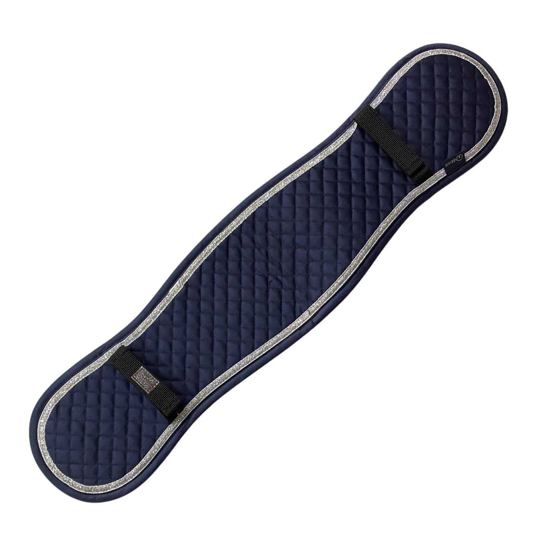 WEISSL Selettunterlage Longiergurtunterlage, rein Baumwolle, Glitzer, navy, 