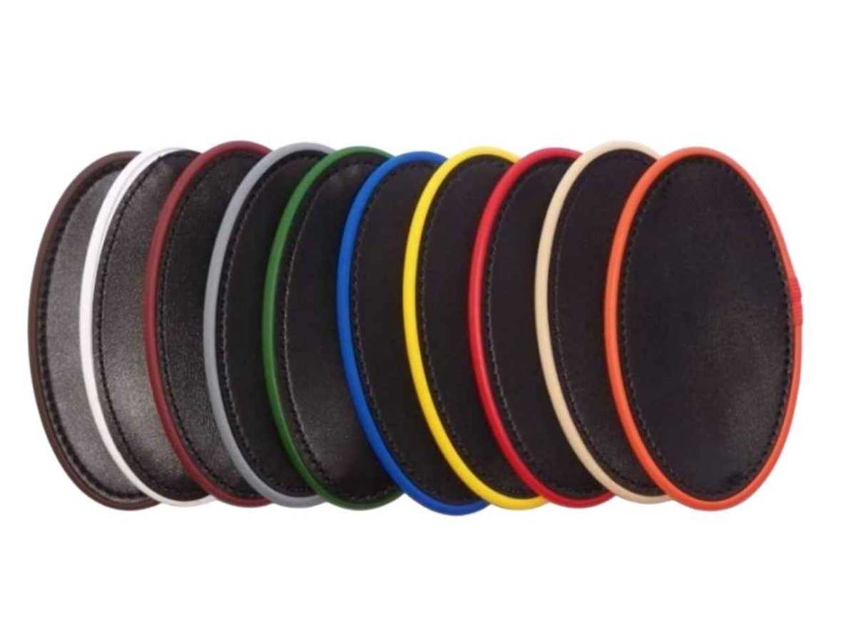 Arden Marathon Biothane Stirnriemen schwarz mit farbigem Keder