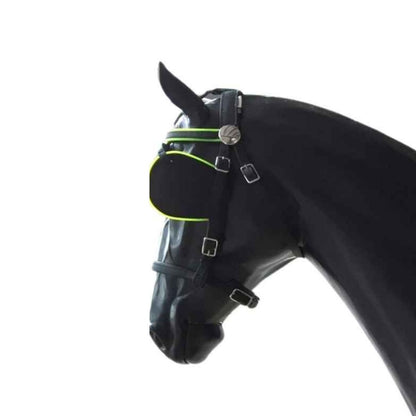 Arden Marathon Biothane Stirnriemen schwarz mit farbigem Keder