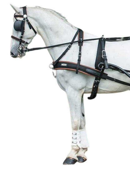 ZILCO Pferdegeschirr Brustblatt Einspänner WEBZ