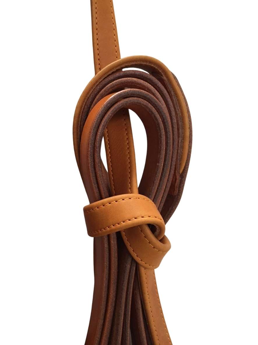 Arden Fahrleine Leder SUPER LUX Einspänner 19 mm mit Softlederhandstück 