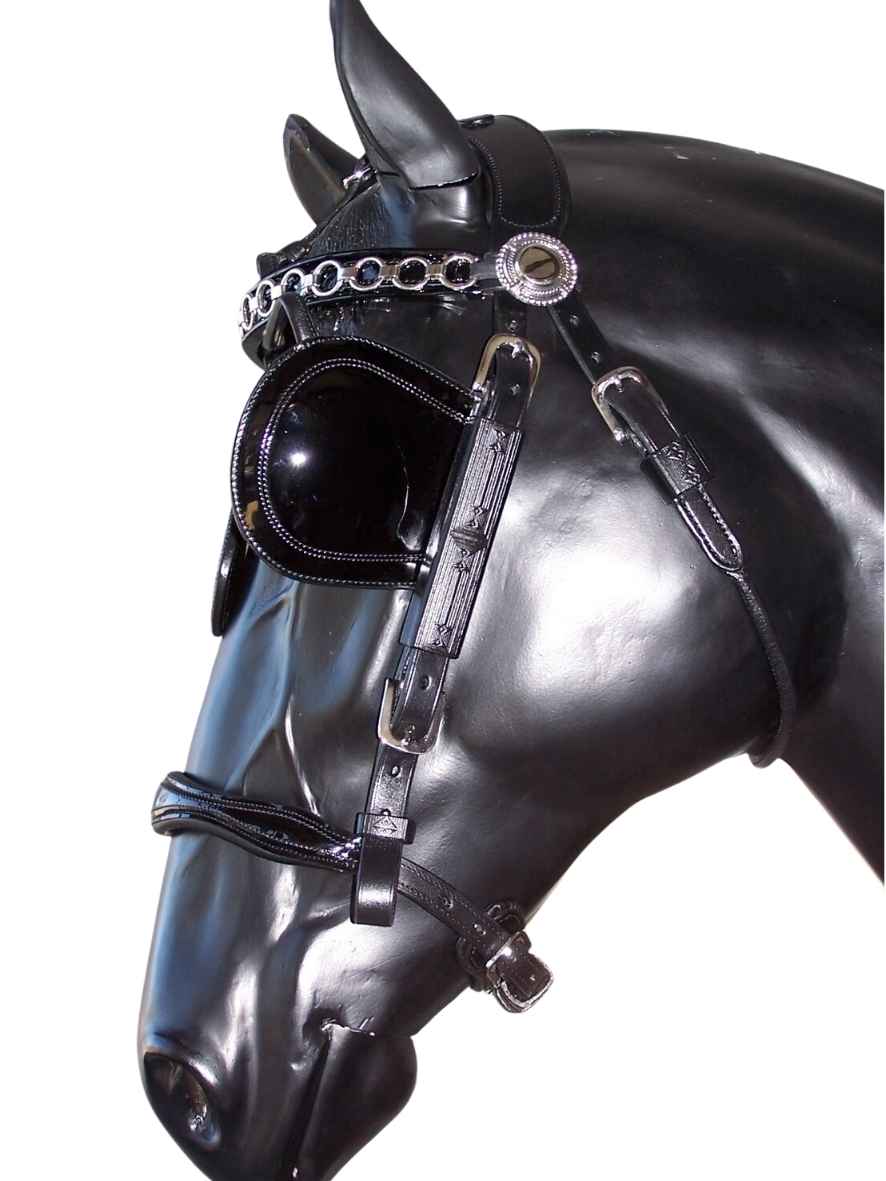 Arden Pferdegeschirr Lux Biothane Einspänner Englisches Kummet