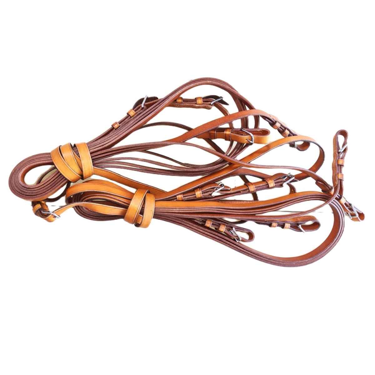 Arden Fahrleine Leder Super Lux Vierspänner Komplettset 19 mm