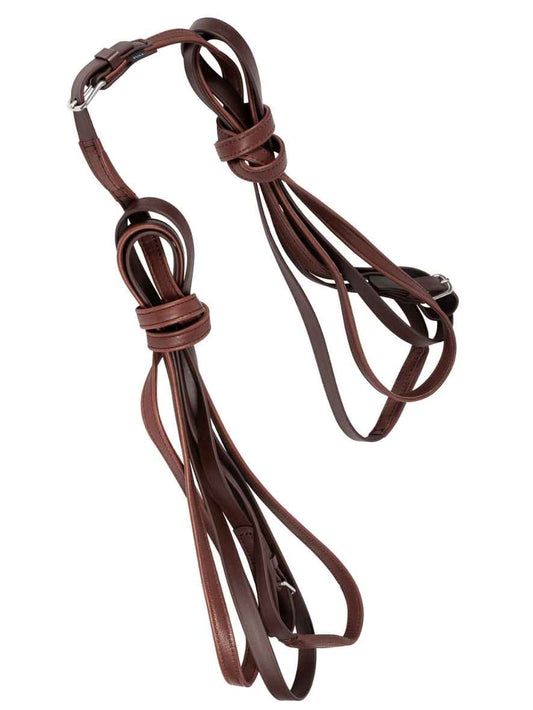 Arden Fahrleine Tandem Biothane Vorderleine mit Softleder-Handstück