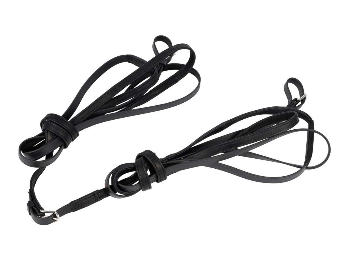 Arden Fahrleine Tandem Biothane Vorderleine mit Softleder-Handstück