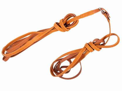 Arden Fahrleine Tandem Biothane Vorderleine mit Softleder-Handstück