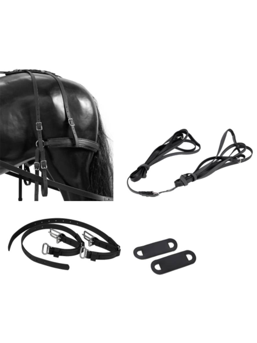 ARDEN Adapter Set Kombigeschirr von Zwei- auf Einspänner inkl. Hintergeschirr 