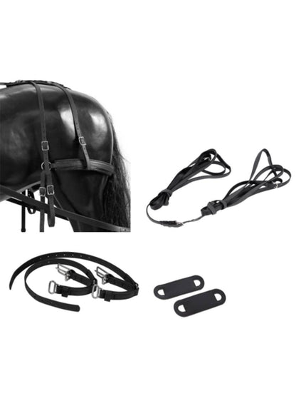 ARDEN Adapter Set Kombigeschirr von Zwei- auf Einspänner inkl. Hintergeschirr 