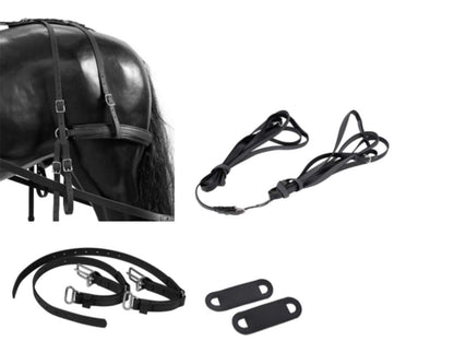 ARDEN Adapter Set Kombigeschirr von Zwei- auf Einspänner inkl. Hintergeschirr 