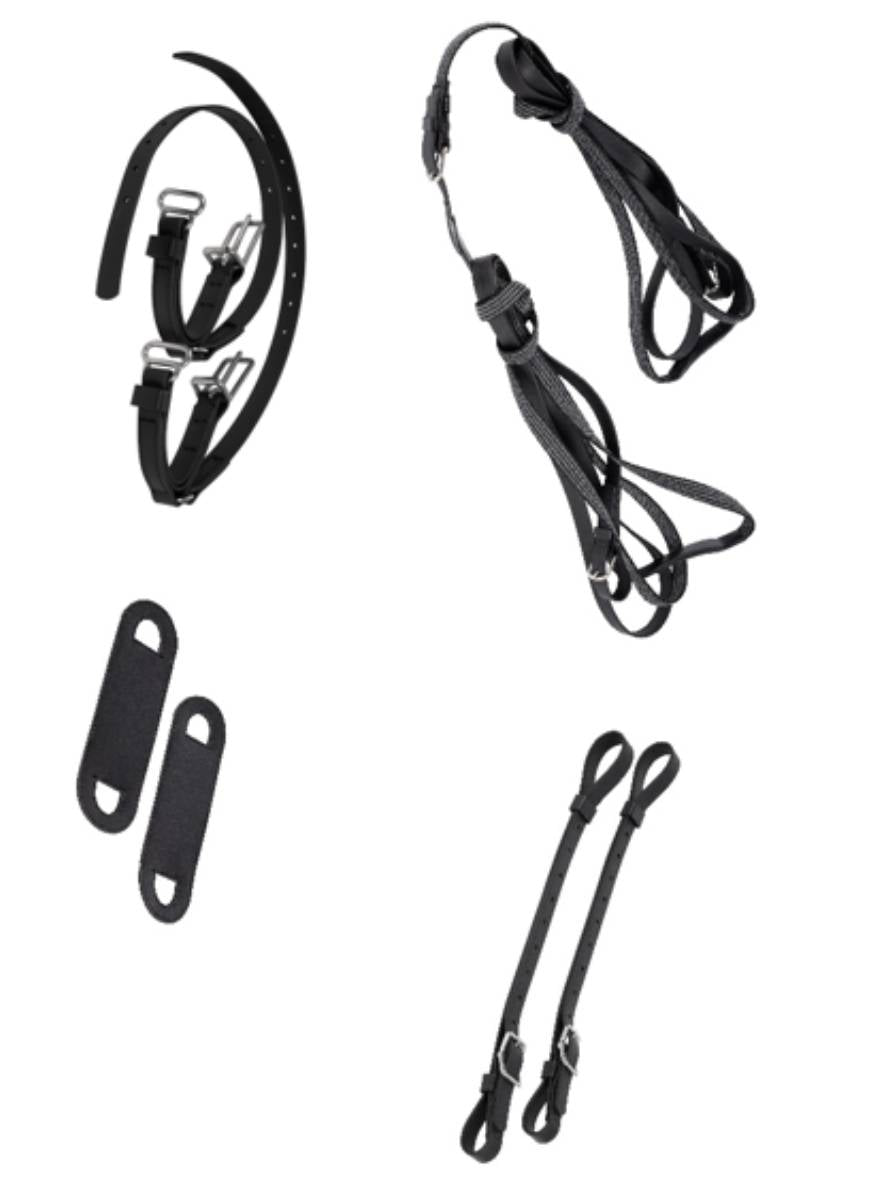 ARDEN Adapter Set Kombigeschirr von Zwei- auf Einspänner ohne Hintergeschirr 