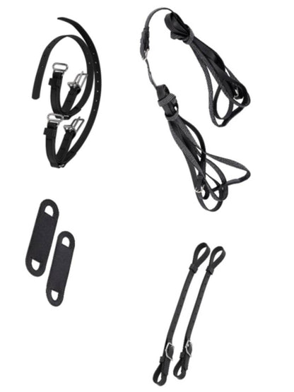 ARDEN Adapter Set Kombigeschirr von Zwei- auf Einspänner ohne Hintergeschirr 