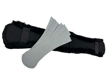 WEISSL Selettunterlage - Longiergurtunterlage echt Lammfell mit Korrektur Einlagen