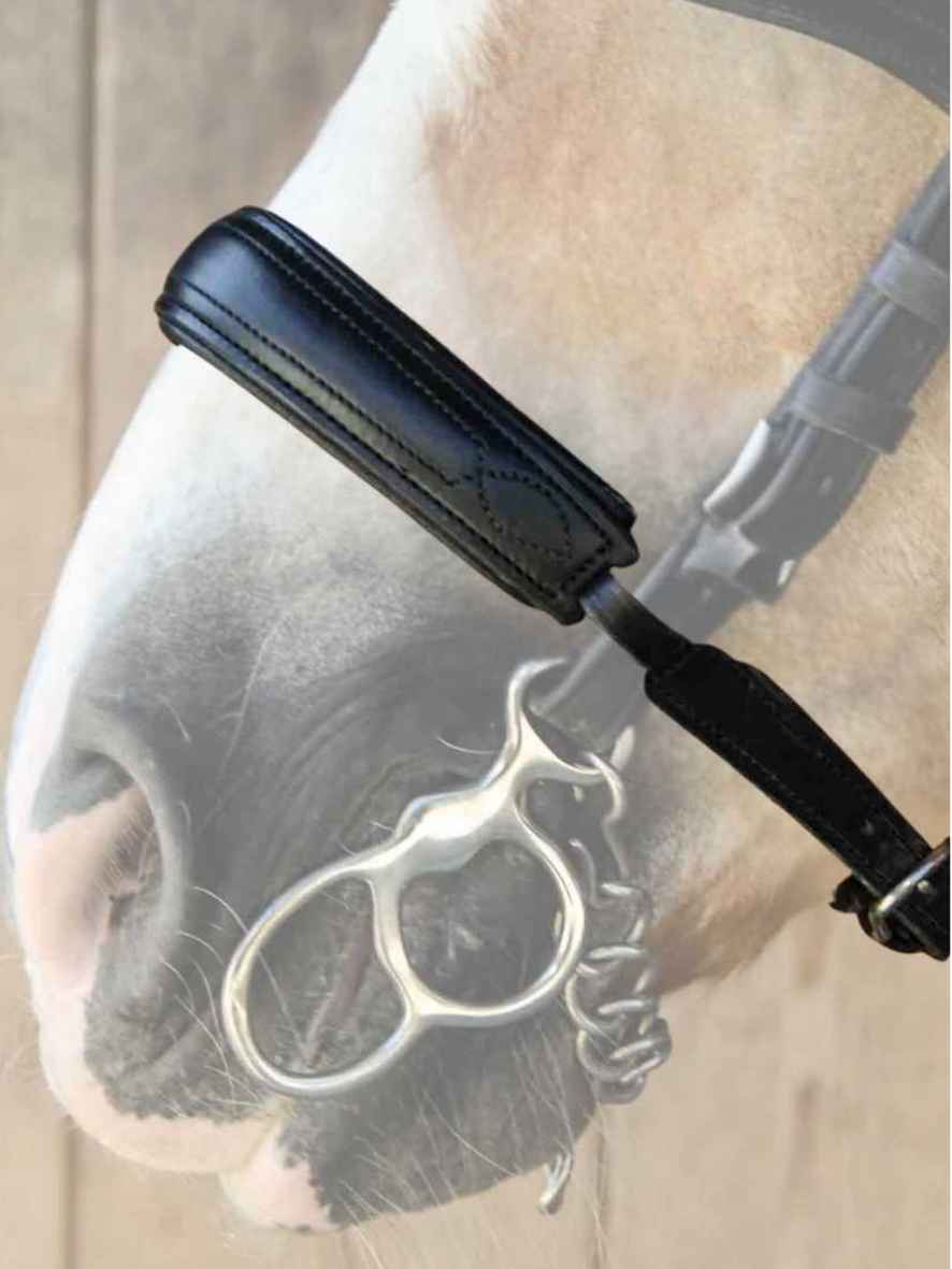 WEISSL Nasenriemen Fahrzaum Classic, schwarz, SHETTY