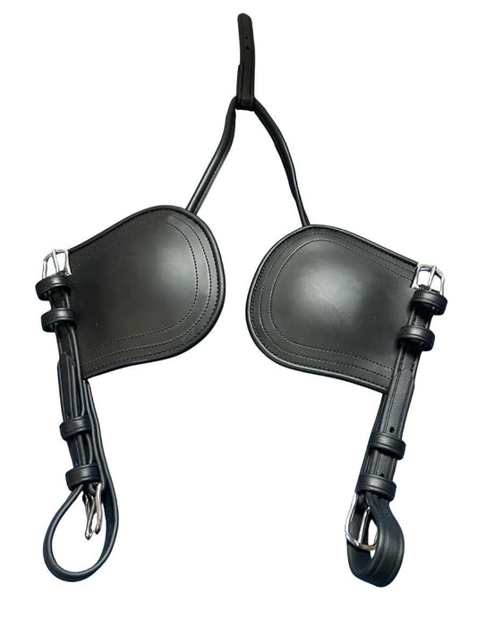 WEISSL einfache Backenstücke mit Scheuklappen Blendklappen für Fahrzaum TechComfort (Paar)