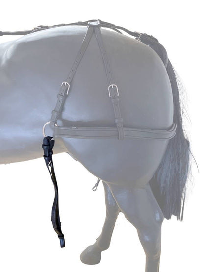 WEISSL Einschnallriemen (Rückhalteriemen, Gabelriemen, Scherrriemen) Einspänner TechComfort (Paar)