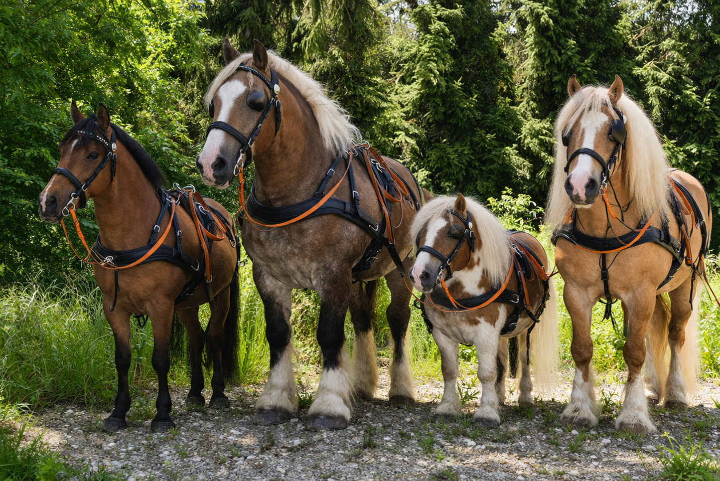 WEISSL Pferdegeschirr Brustblatt Einspänner CLASSIC