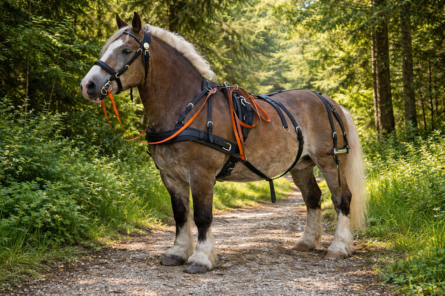 WEISSL Pferdegeschirr Brustblatt Einspänner CLASSIC