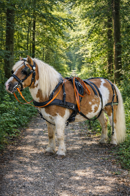 WEISSL Mini Shetty Geschirr Brustblatt Einspänner CLASSIC