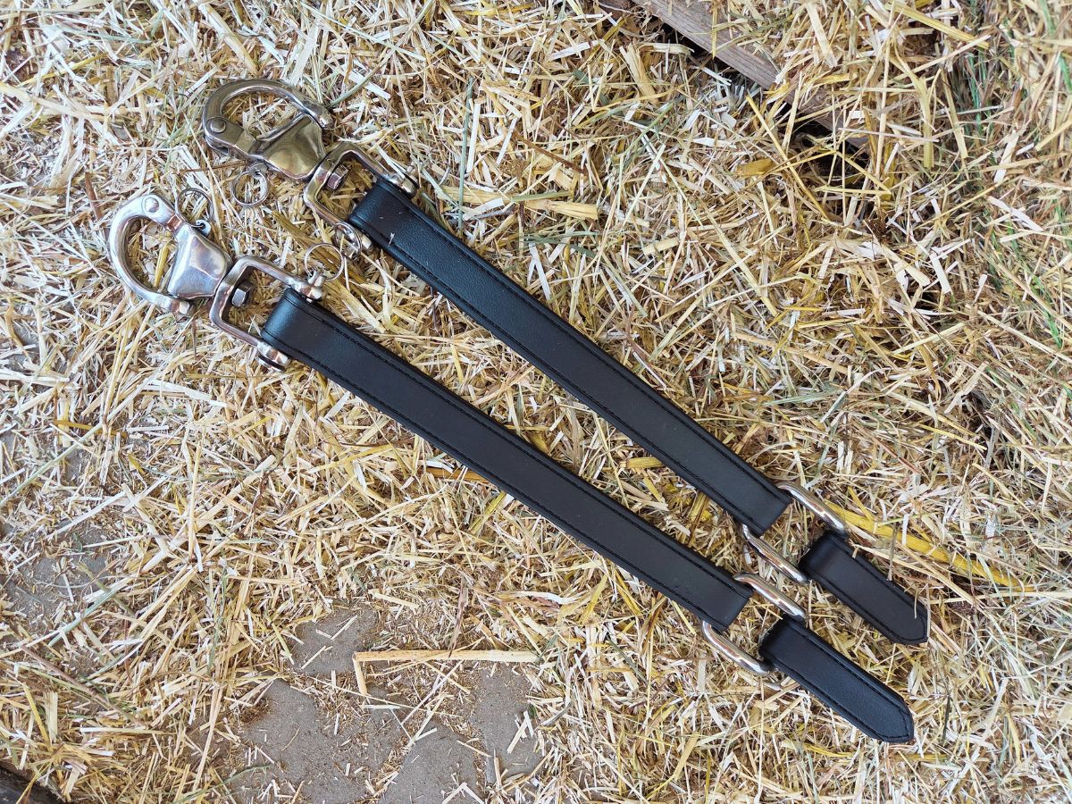 WEISSL Zugstrangadapter mit Dressurwickel und Marathonhaken TechComfort (Paar)