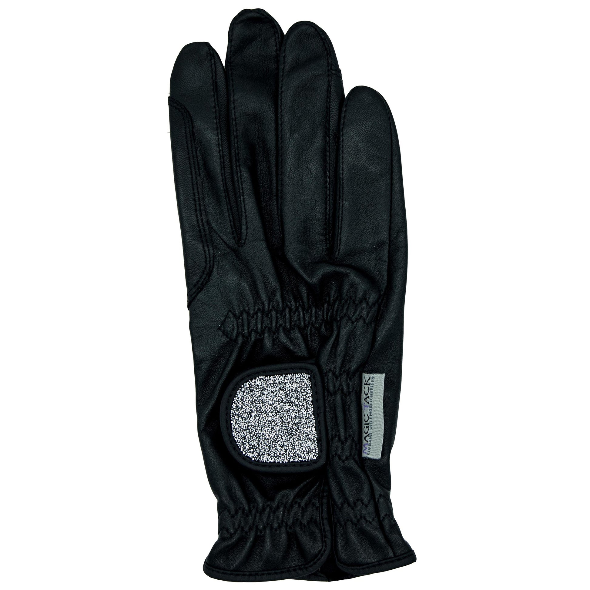 magic tack handschuhe Reithandschuh und Fahrerhandschuh mit Glitzer - echtes Leder – WEISSL
